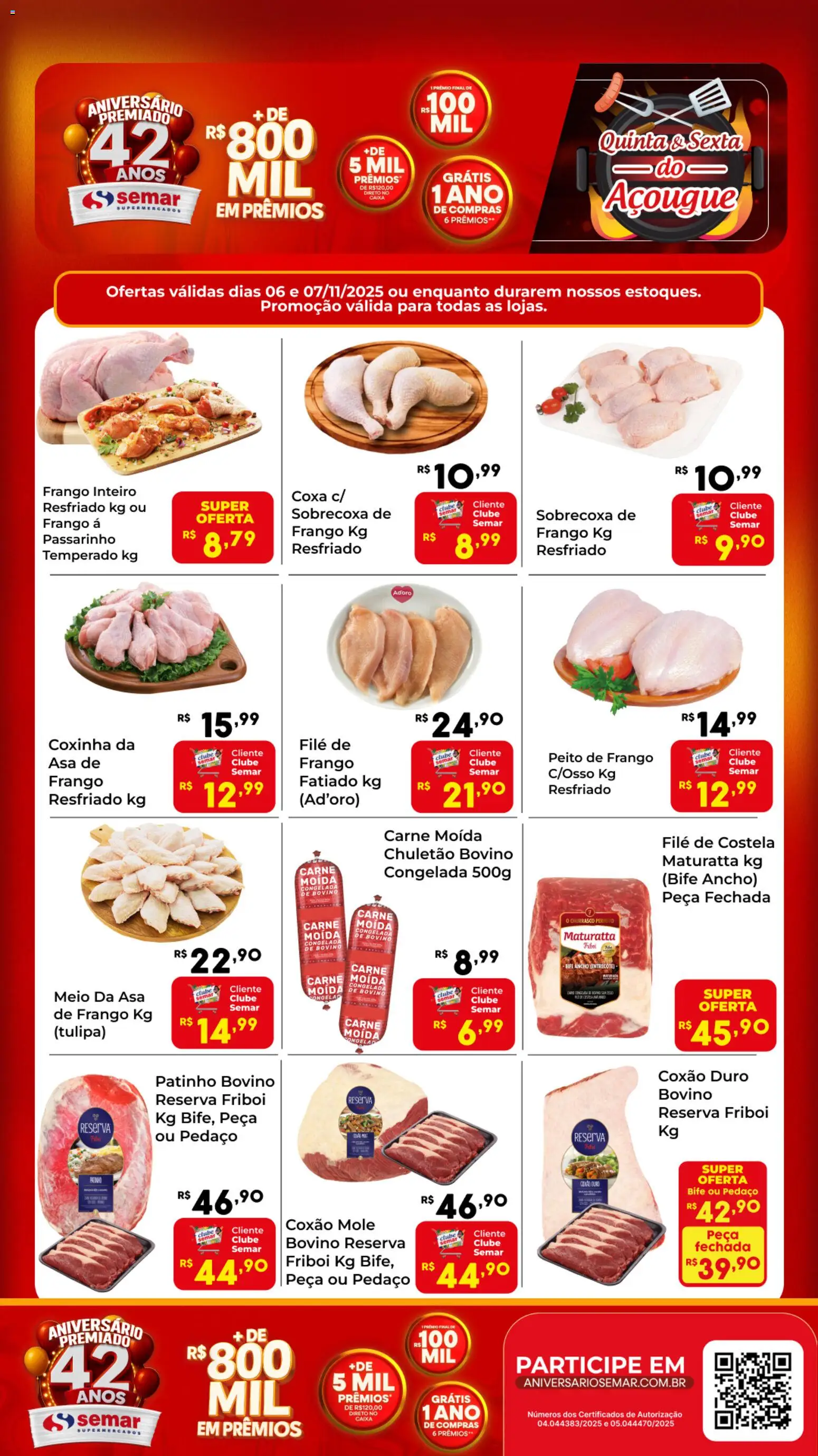 Semar Supermercado - Ofertas do Açougue - página 1- válido a partir de 06/11/2025
