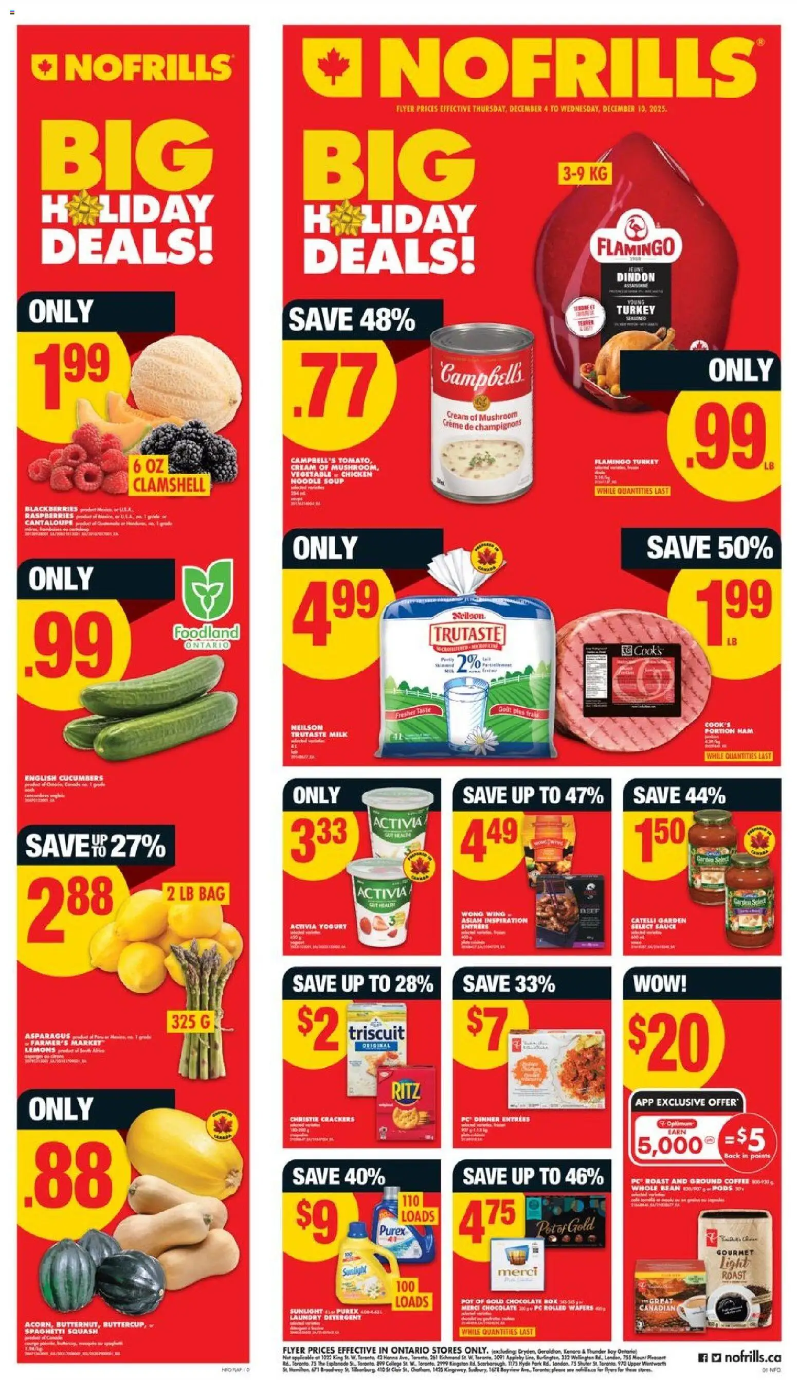No Frills weekly flyer / circulaire - page 1- valid from Dec 4, 2025