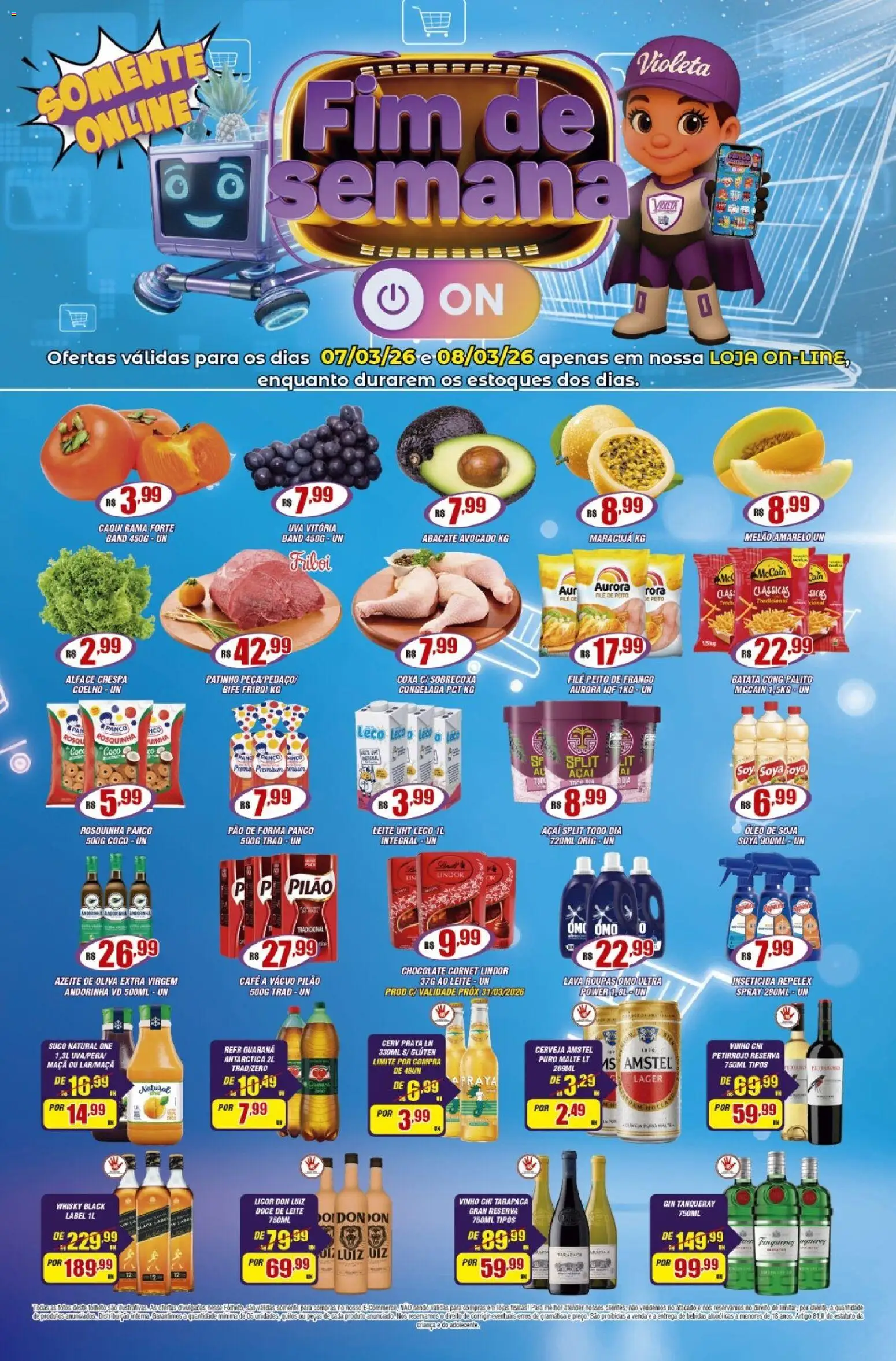Violeta Supermercados - Ofertas da semana - página 1- válido a partir de 07/03/2026
