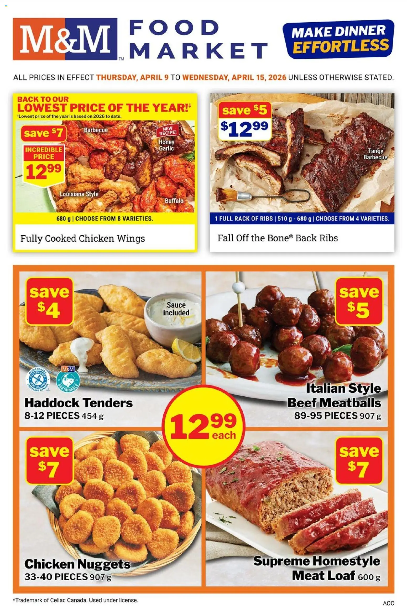 M&M Food Market weekly flyer / circulaire - page 1- valid from Apr 9, 2026