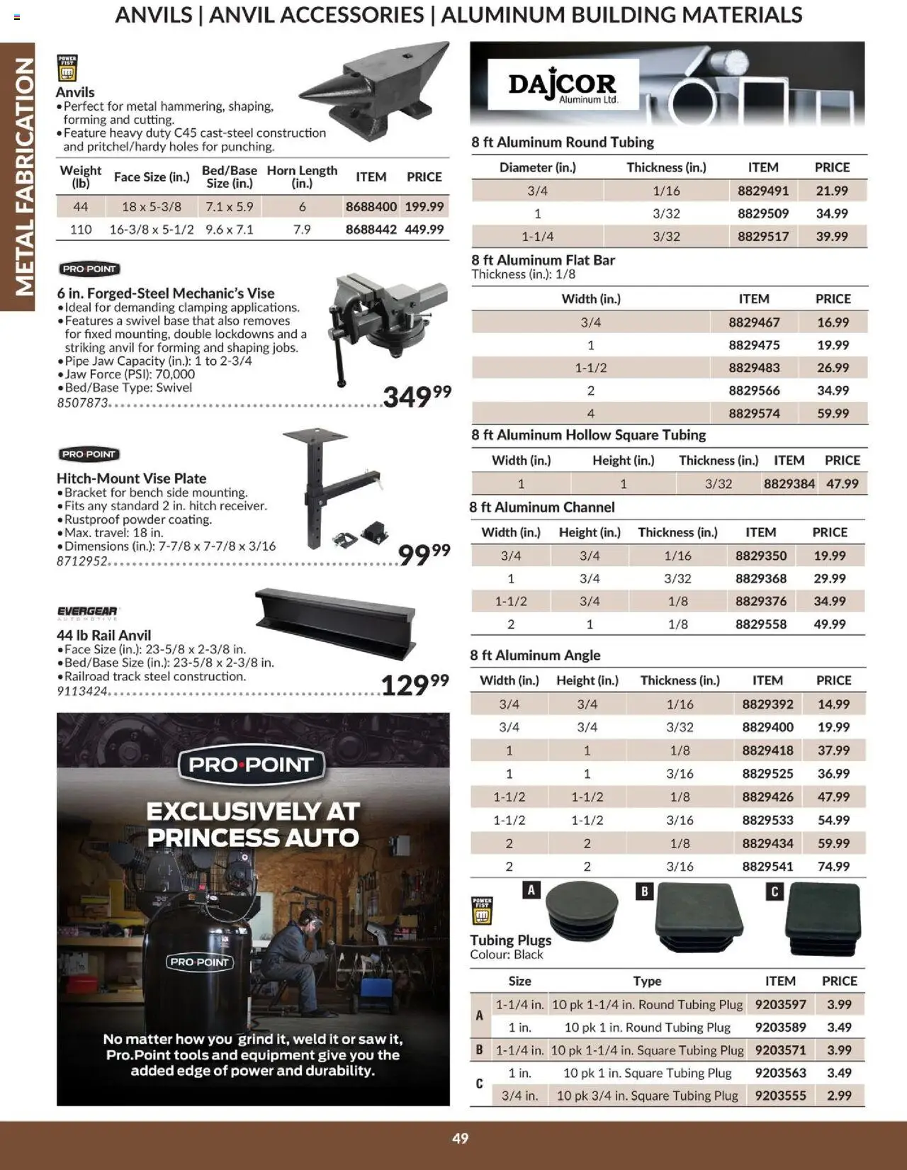 Princess Auto - Catalogue - Metal fabrication - page 51- valid from Apr 16, 2025