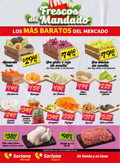 Soriana - Frescos del Mandado Mercado: Coah, Chih y Dur válido desde 16/12/2025