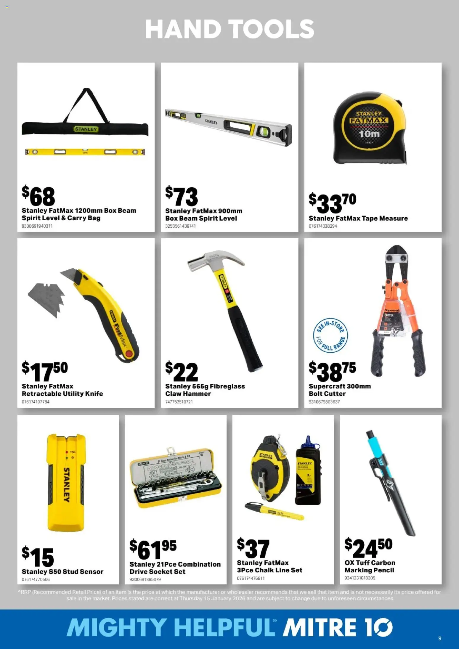 Mitre 10 Catalogue  - page 9- valid from 25/02/2026