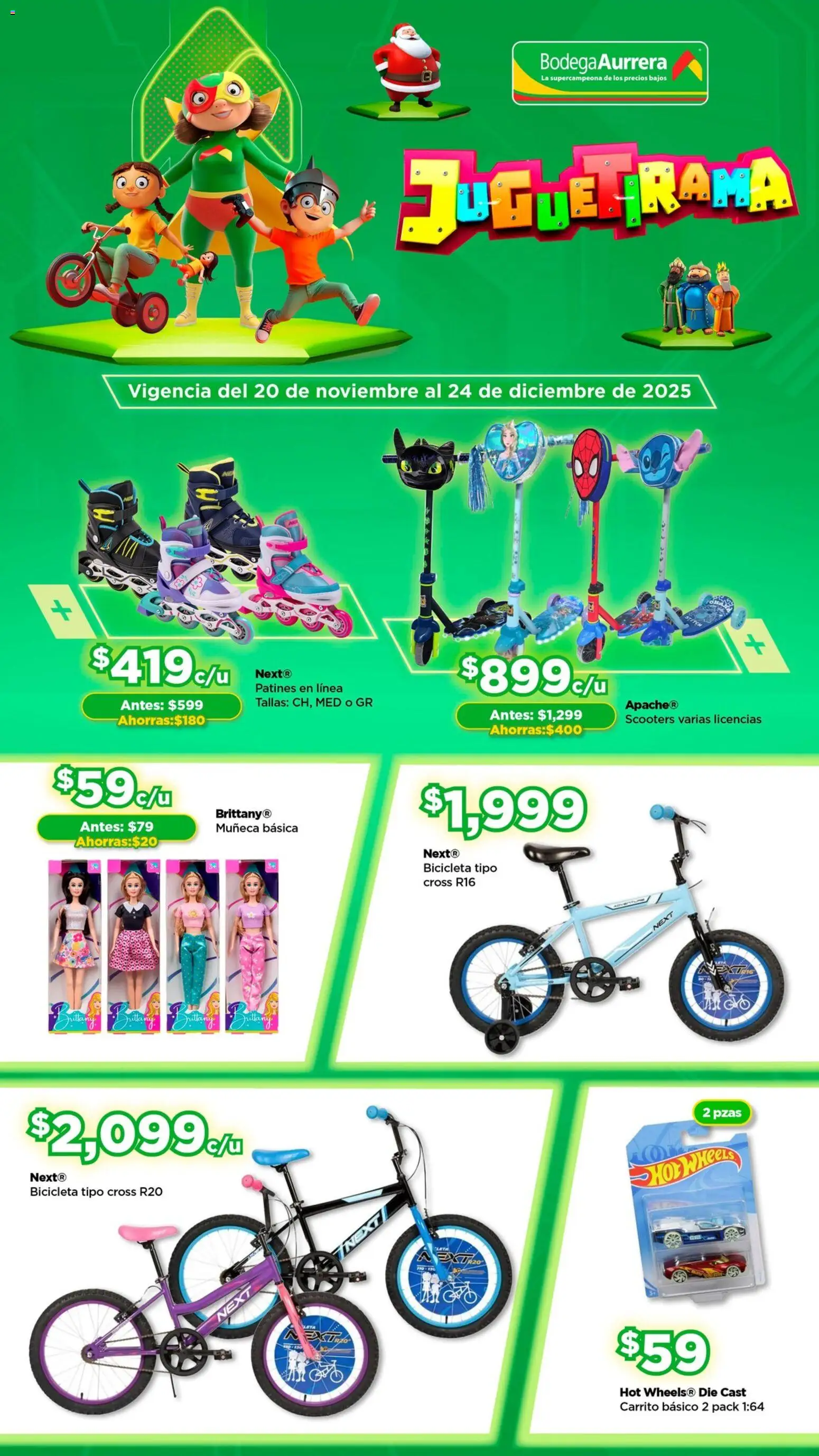 Bodega Aurrerá folleto Juguetirama - página 1- válido desde 20/11/2025