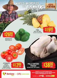 Soriana - Martes y Miércoles del Campo Híper: Tamaulipas (excepto Cd. Victoria y Tampico) válido desde 14/10/2025