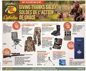 Preview Cabelas weekly flyer / circulaire valid from Oct 9, 2025