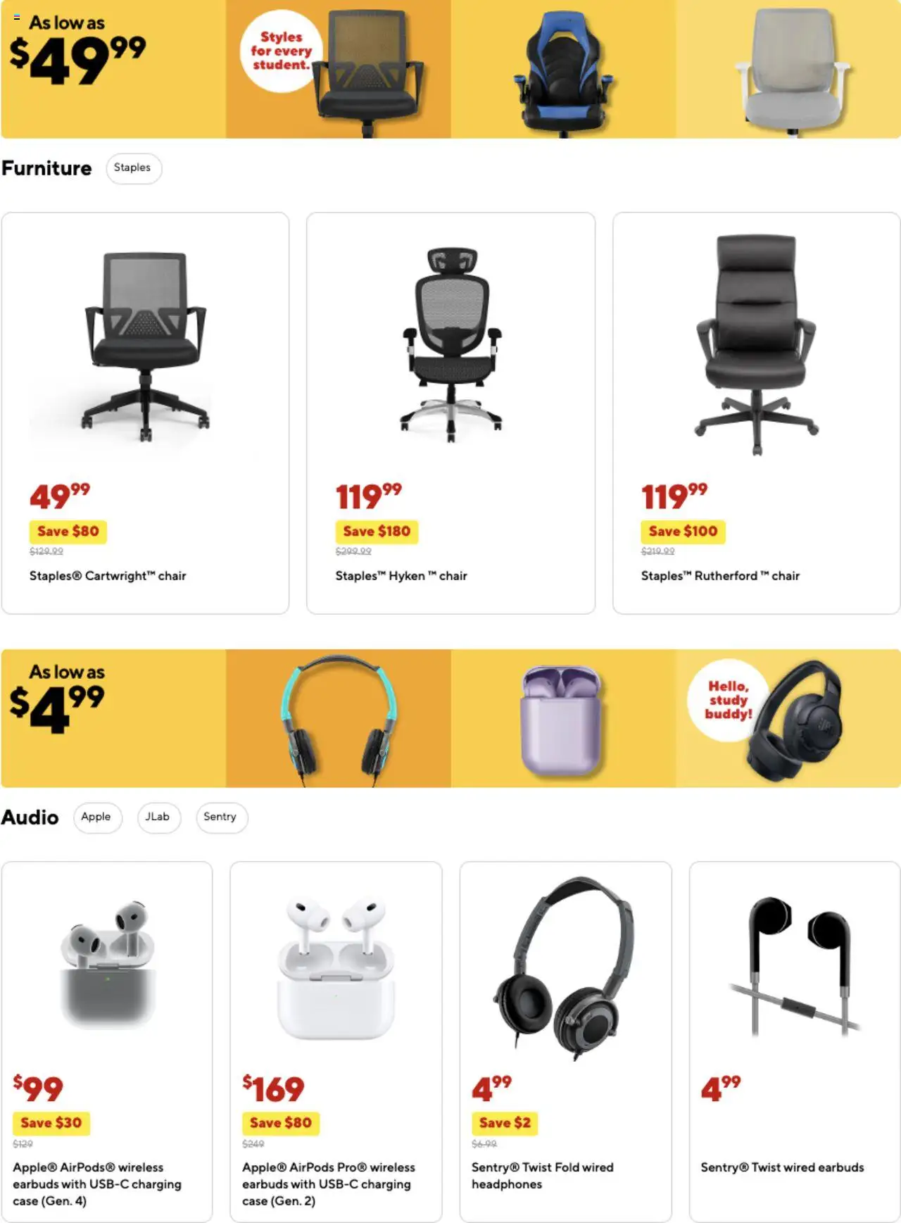 Staples Weekly Ad - page 10- valid from 07/13/2025