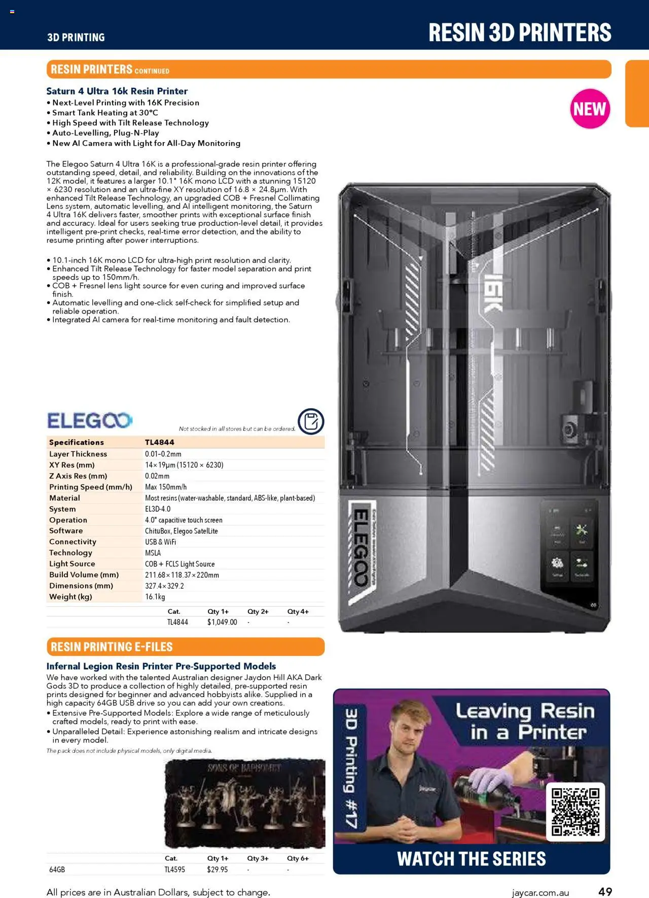 Jaycar Engineering & Scientific Catalogue 2025/2026  - page 49- valid from 09/07/2025