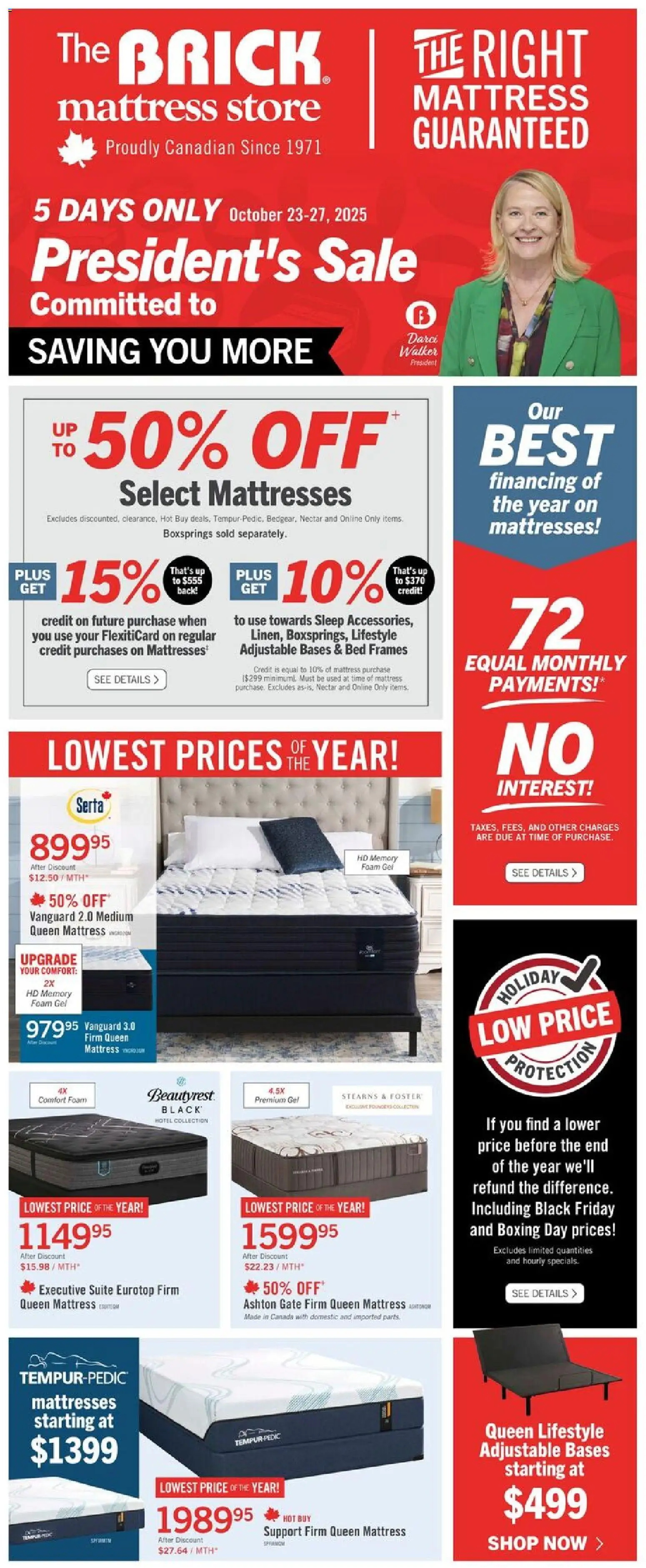 The Brick - Brick Mattress Store - page 1- valid from Oct 23, 2025
