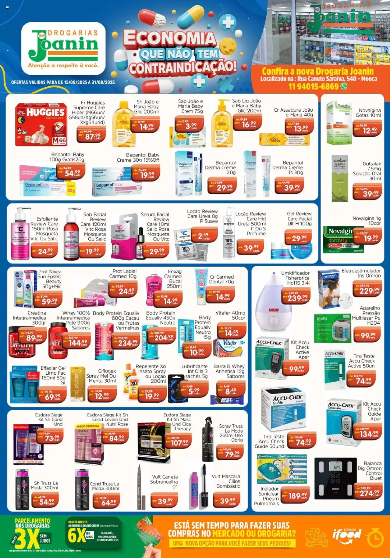 Supermercados Joanin - Ofertas Drogaria - página 1- válido a partir de 15/08/2025
