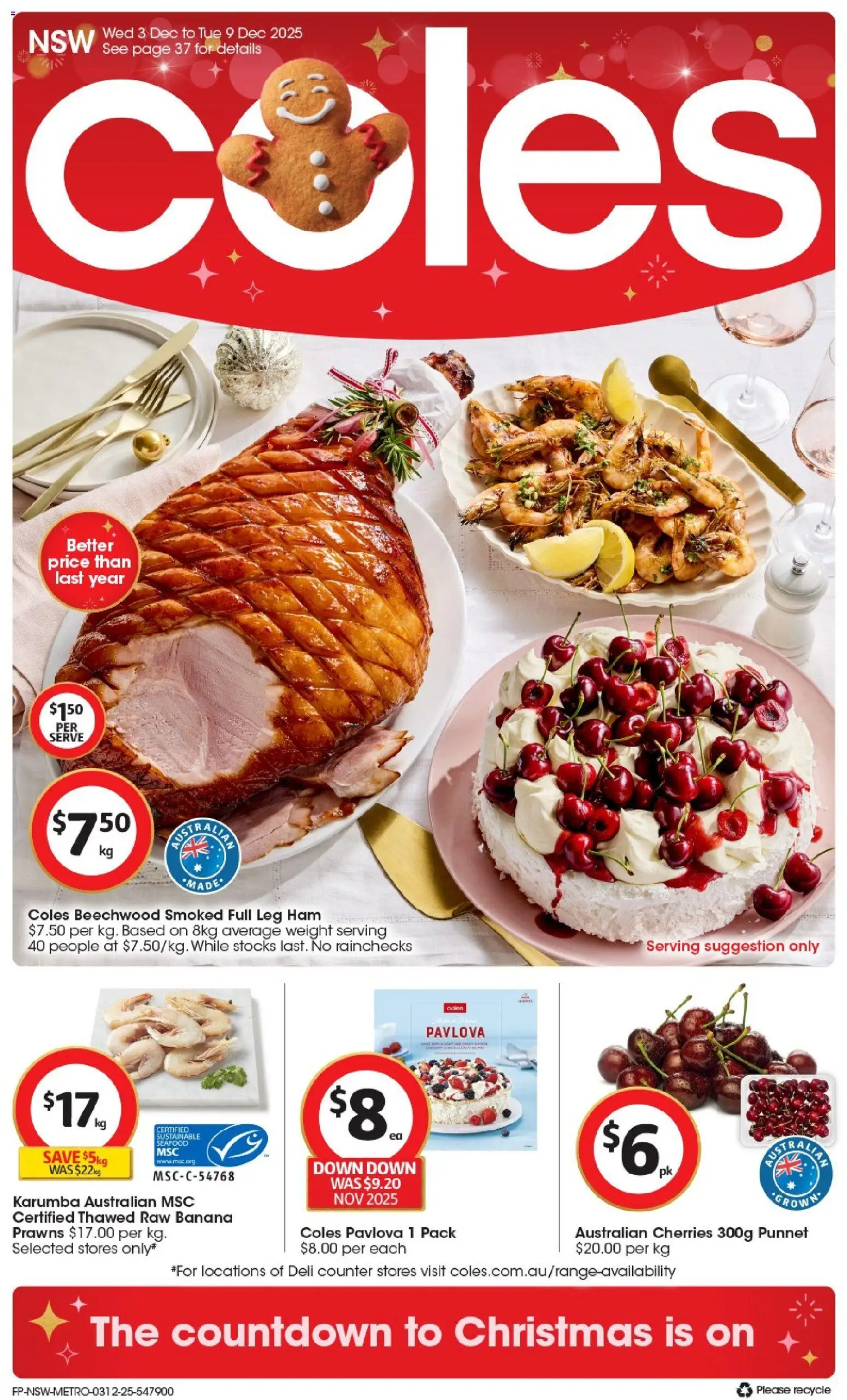Coles  Catalogue  - page 1- valid from 03/12/2025