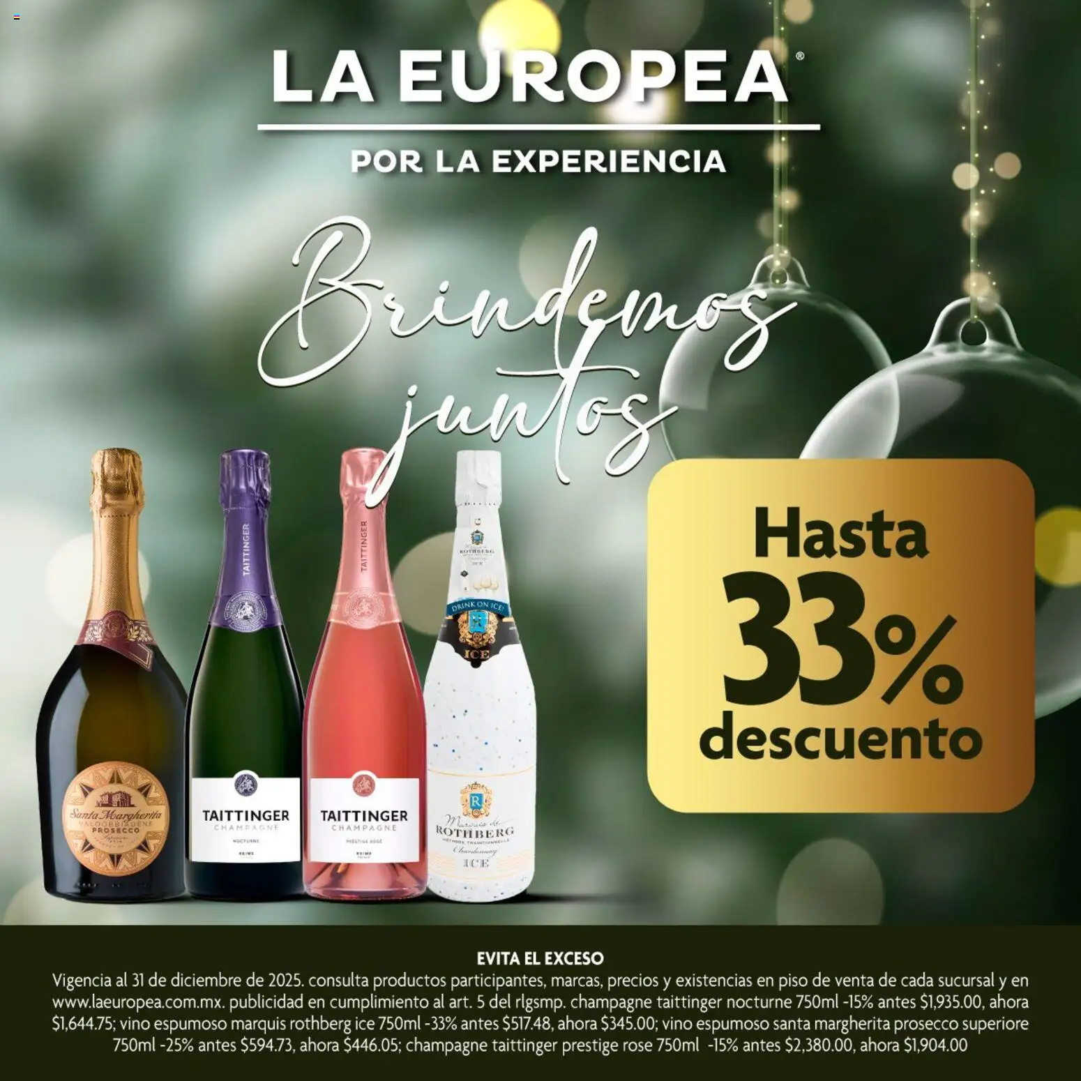 La Europea catálogo Selección de espumosos y champagne  - página 1- válido desde 04/12/2025