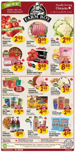 Preview Farm Boy weekly flyer / circulaire valid from Sep 18, 2025