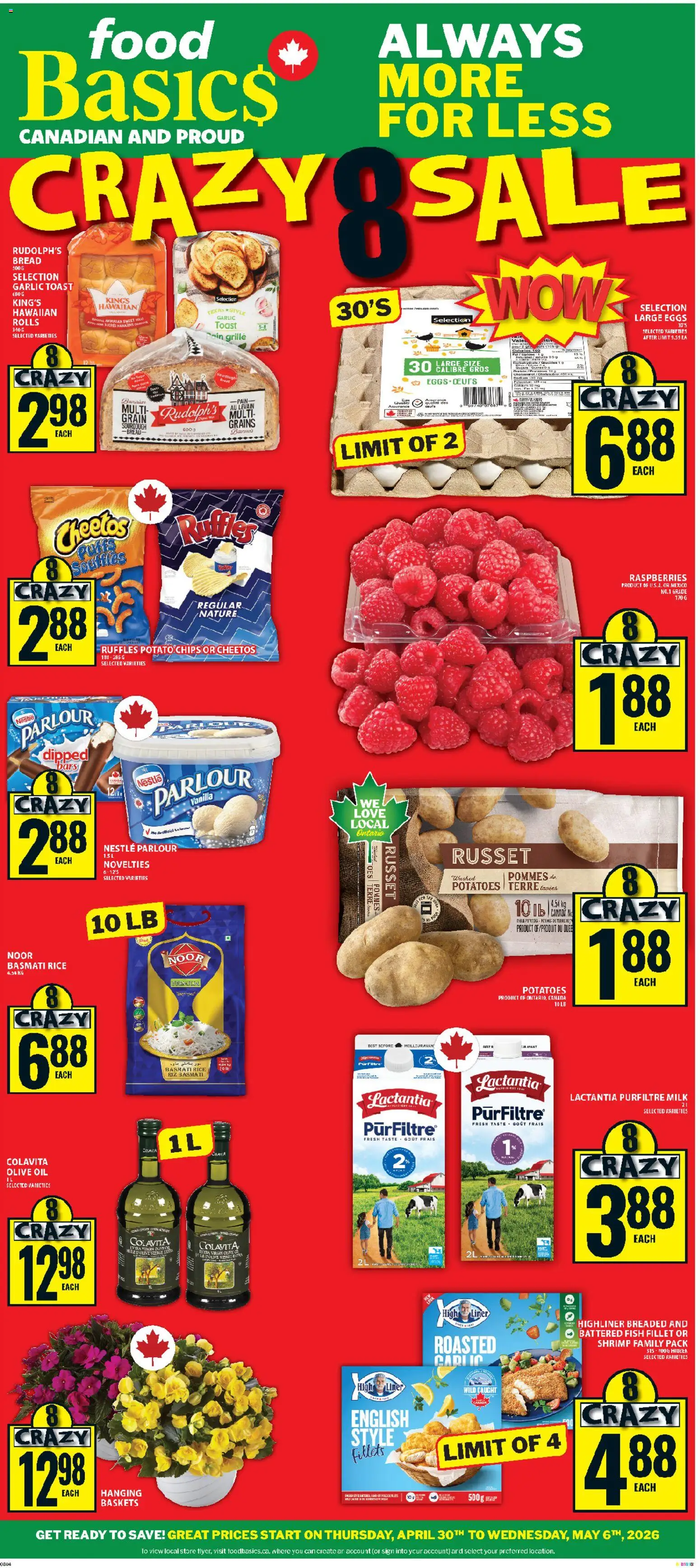 Food Basics weekly flyer / circulaire - page 1- valid from Apr 30, 2026