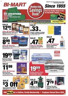 Preview Bi-Mart Weekly Ad valid from 07/29/2025