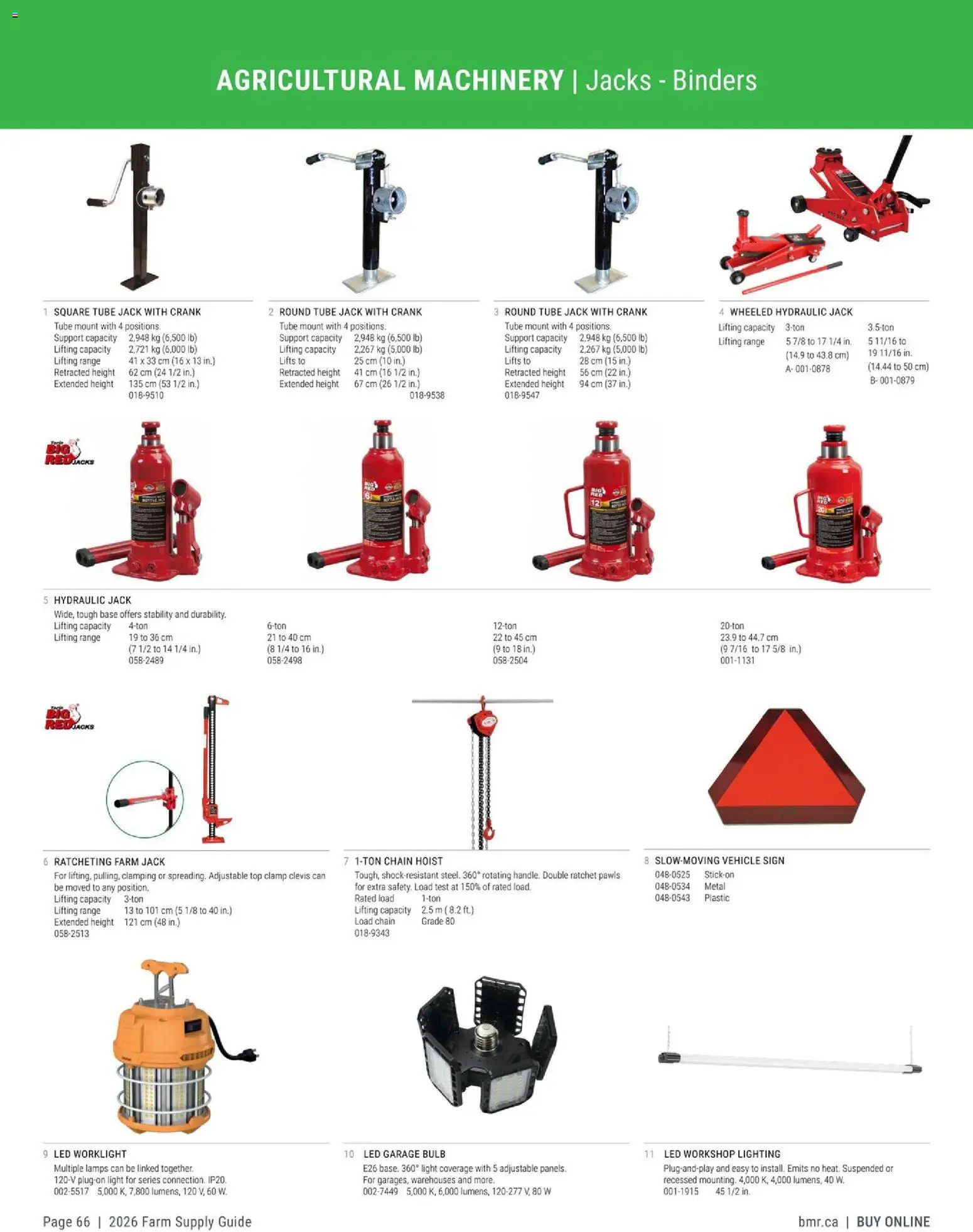 BMR - Agrizone - 2026 Farm Supply Guide - page 66- valid from Jan 9, 2026