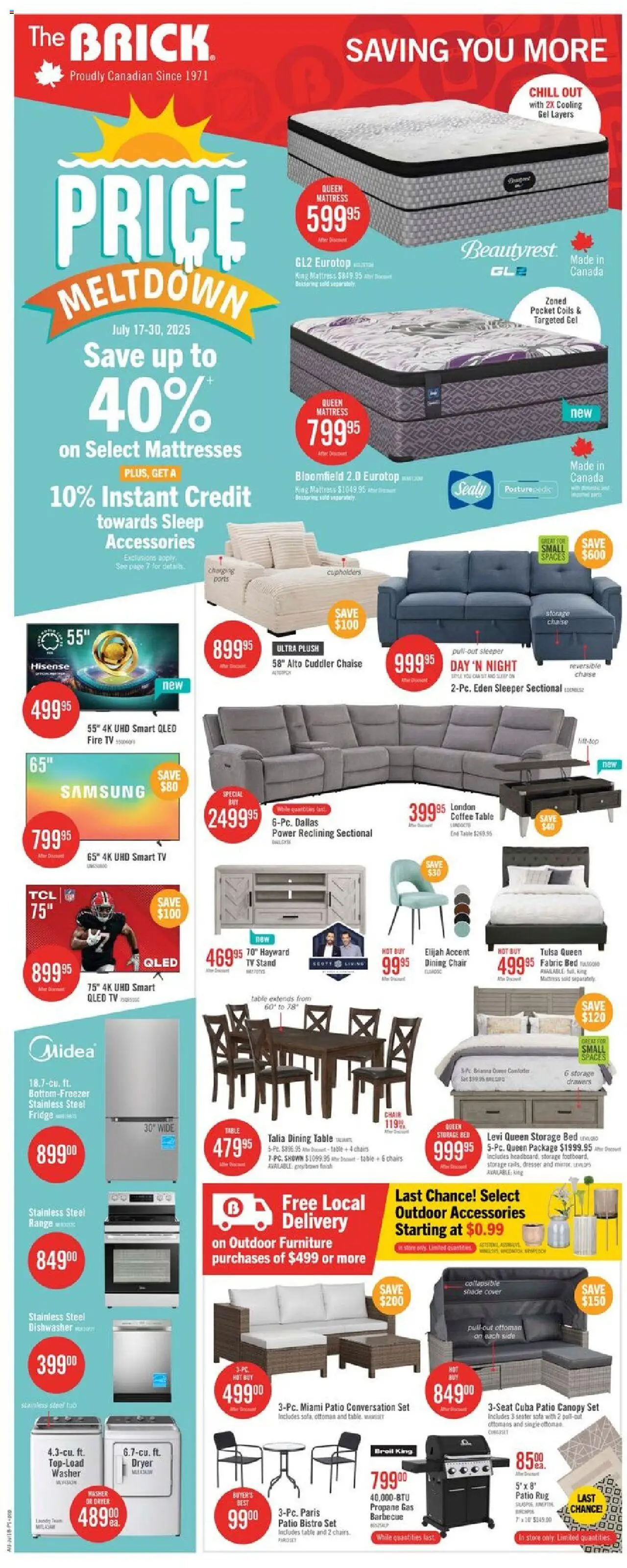 The Brick weekly flyer / circulaire - page 3- valid from Jul 17, 2025