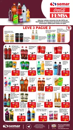 Pré-visualização Semar Supermercado - Ofertas Femsa válida a partir de 23/10/2025