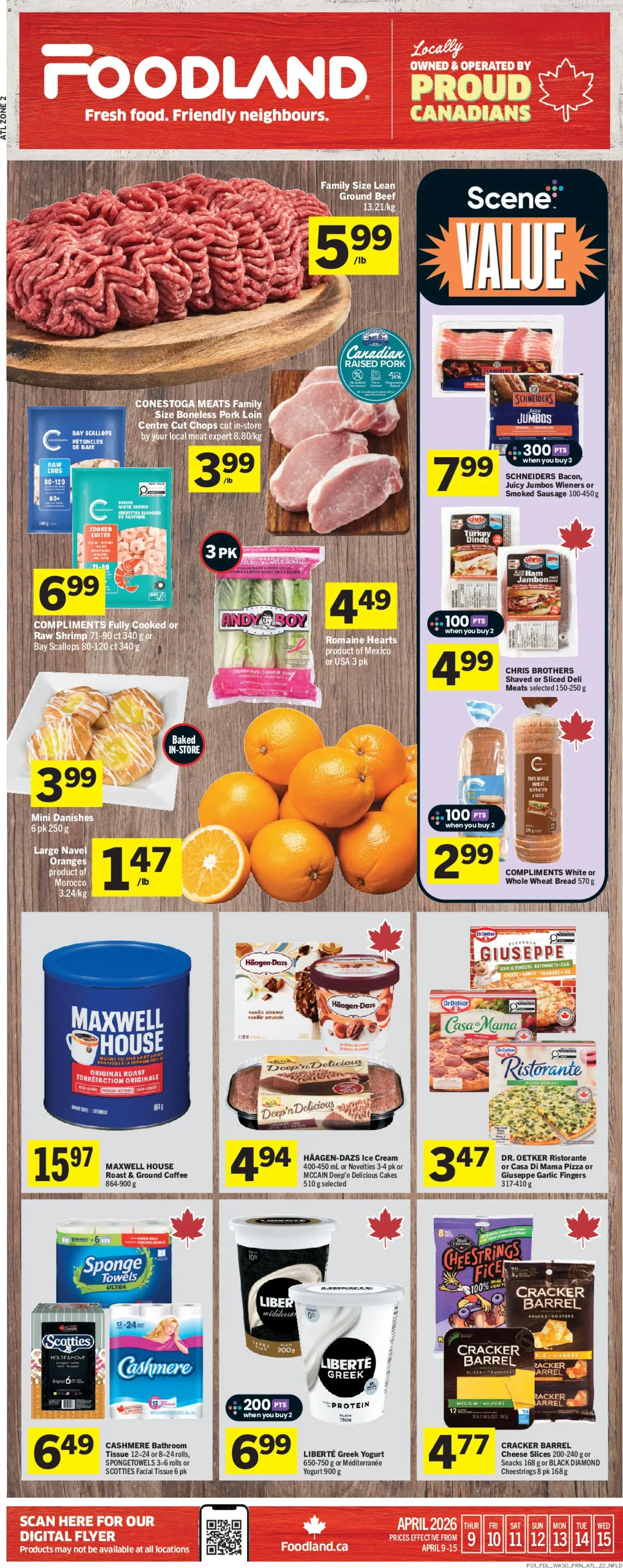 Foodland weekly flyer / circulaire - page 1- valid from Apr 9, 2026