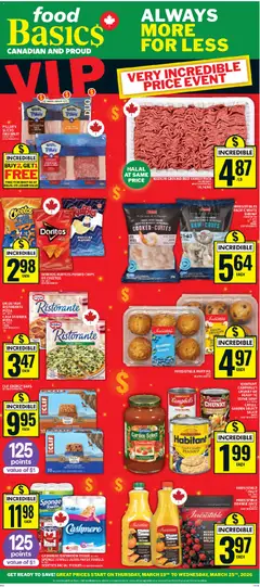 Preview Food Basics weekly flyer / circulaire valid from Mar 19, 2026