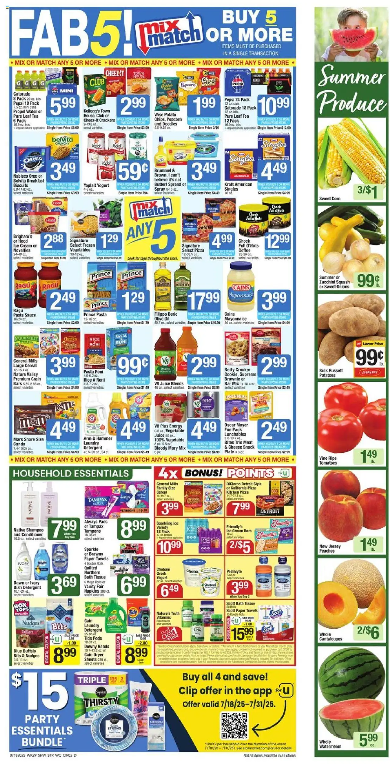 Star Market Weekly Ad - page 5- valid from 07/18/2025