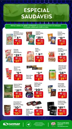 Pré-visualização Semar Supermercado - Ofertas Especial Saudáveis válida a partir de 28/08/2025