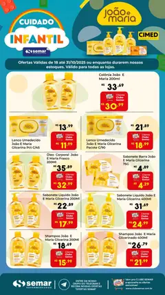 Pré-visualização Semar Supermercado - Ofertas Especial Cuidado Infantil válida a partir de 18/10/2025