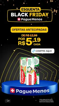 Pré-visualização Pague Menos Black Friday válida a partir de 27/10/2025