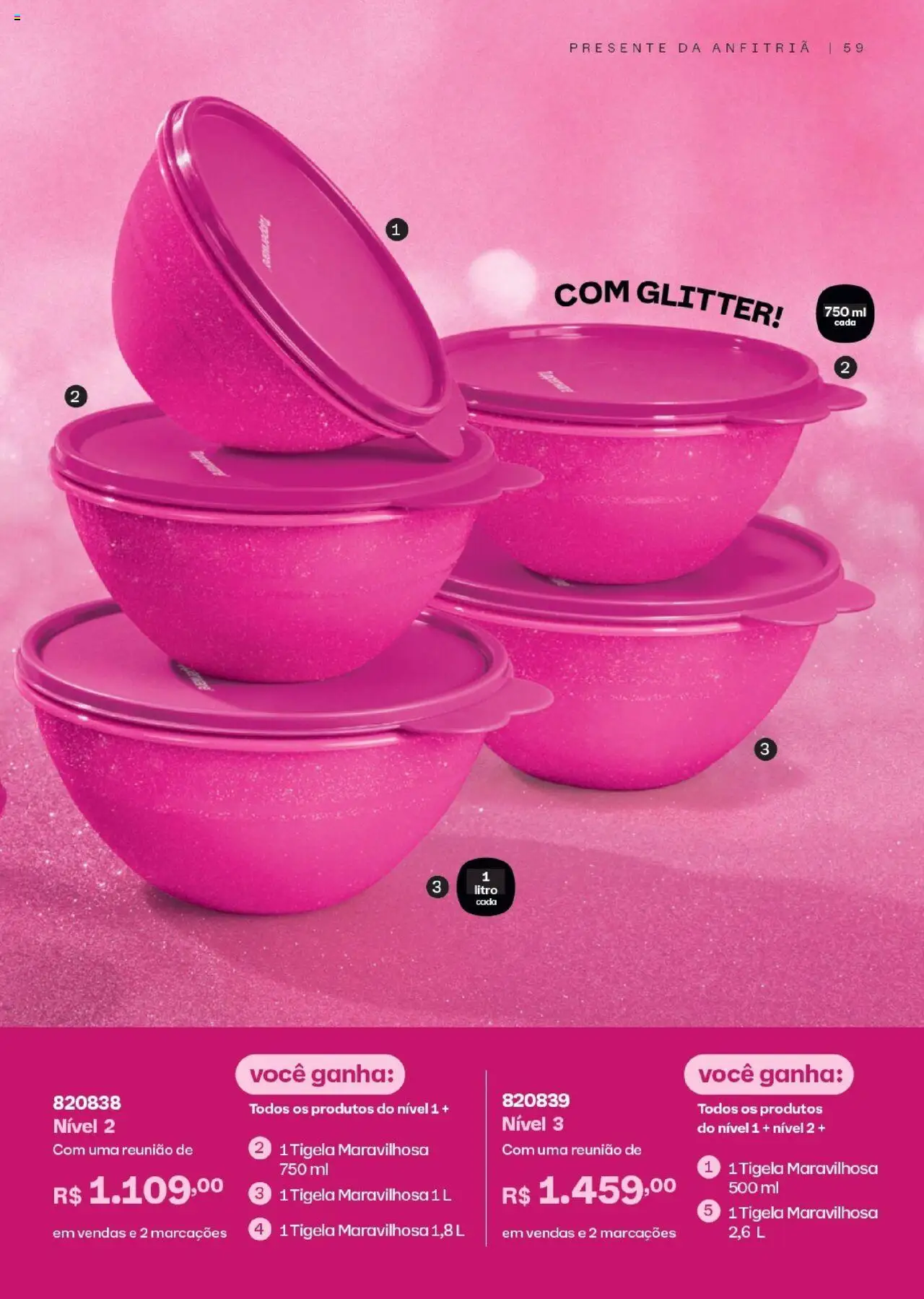 Tupperware - Catálogo Vitrine 08 - página 59- válido a partir de 01/08/2025
