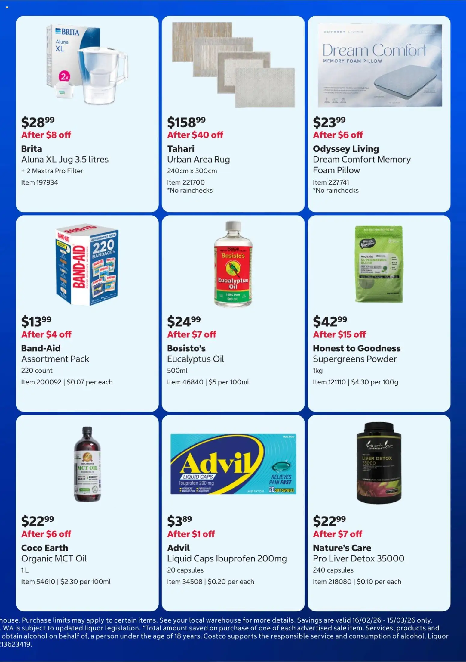 Costco Warehouse savings - page 5- valid from 16/02/2026