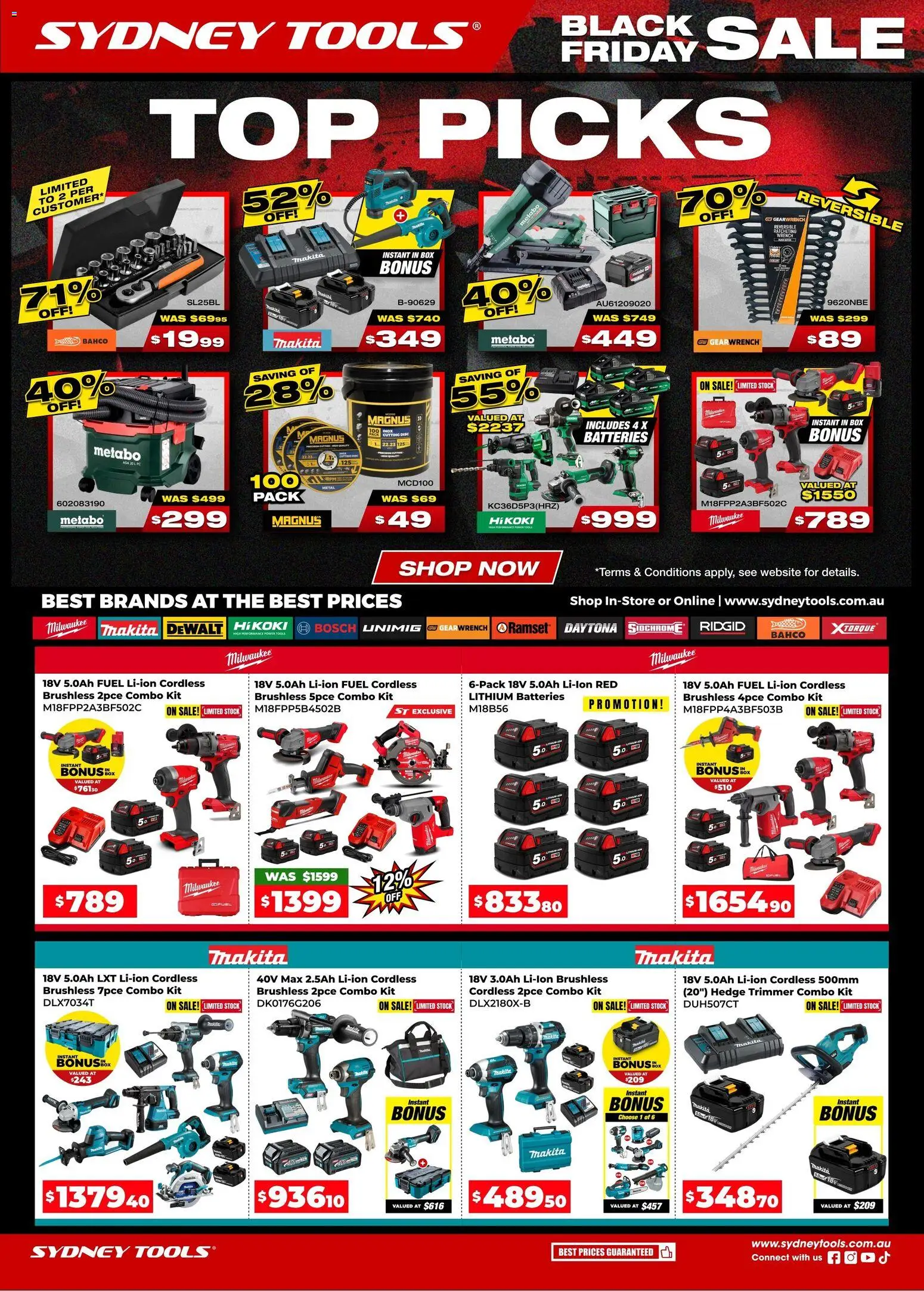 Sydney Tools Black Friday - page 1- valid from 17/11/2025