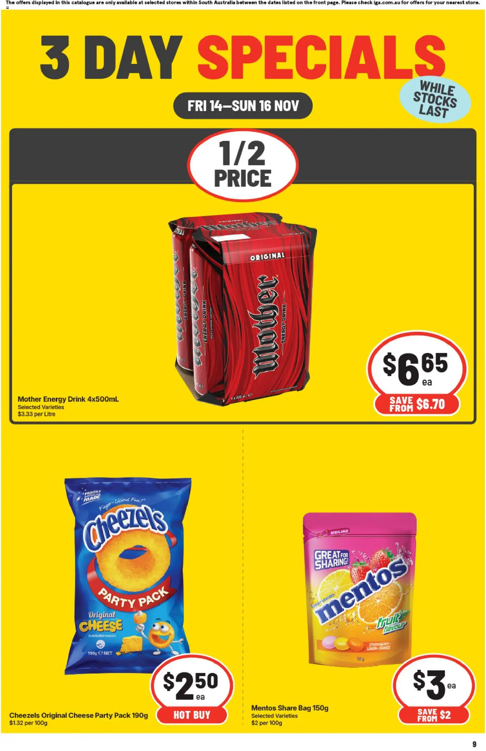 IGA 3 Day Specials SA - page 2- valid from 14/11/2025