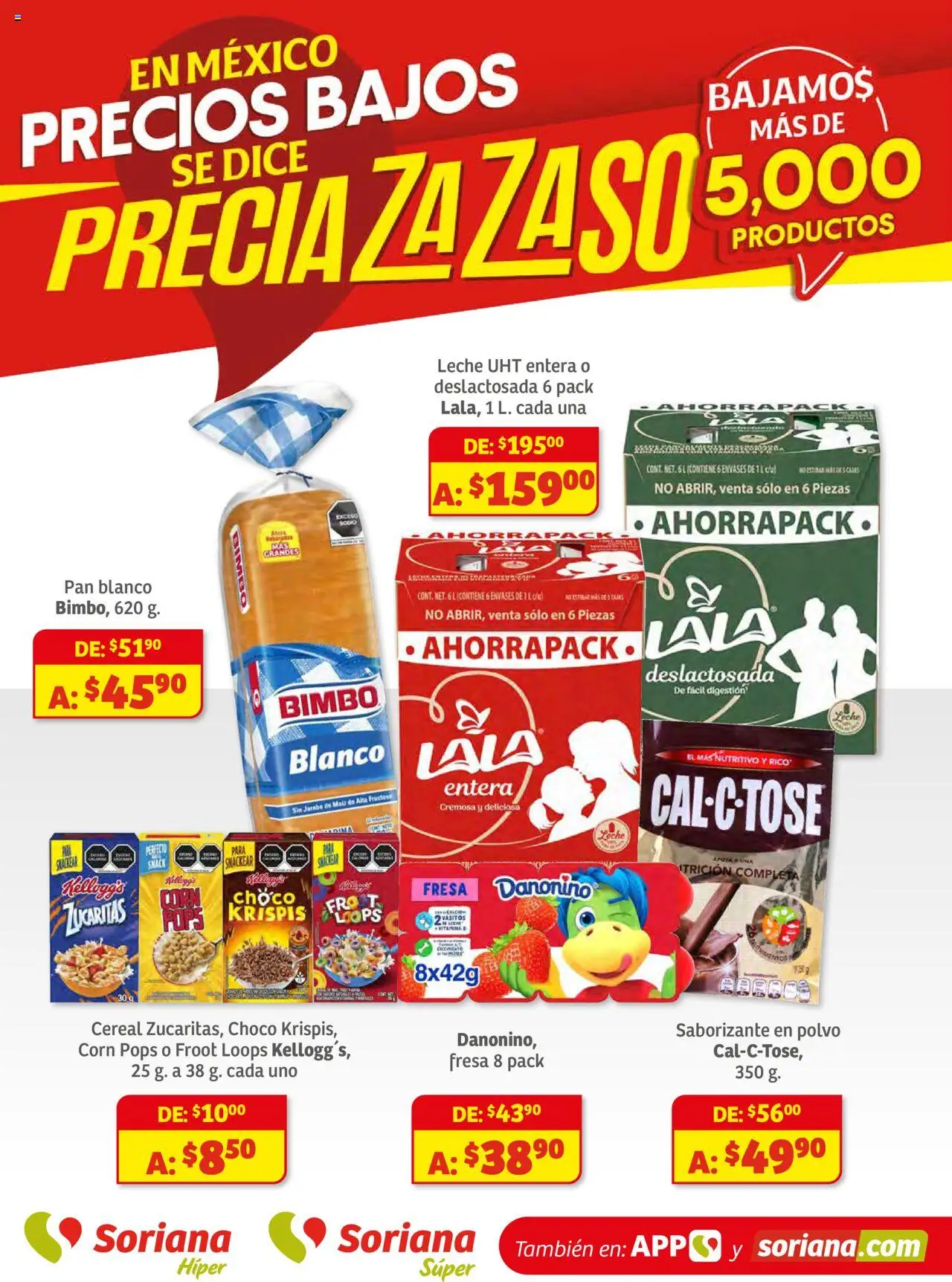 Soriana - Preciazazaso Híper: Chih, Coah, Dur, NL, SLP, Tamps, Zac - página 1- válido desde 28/08/2025