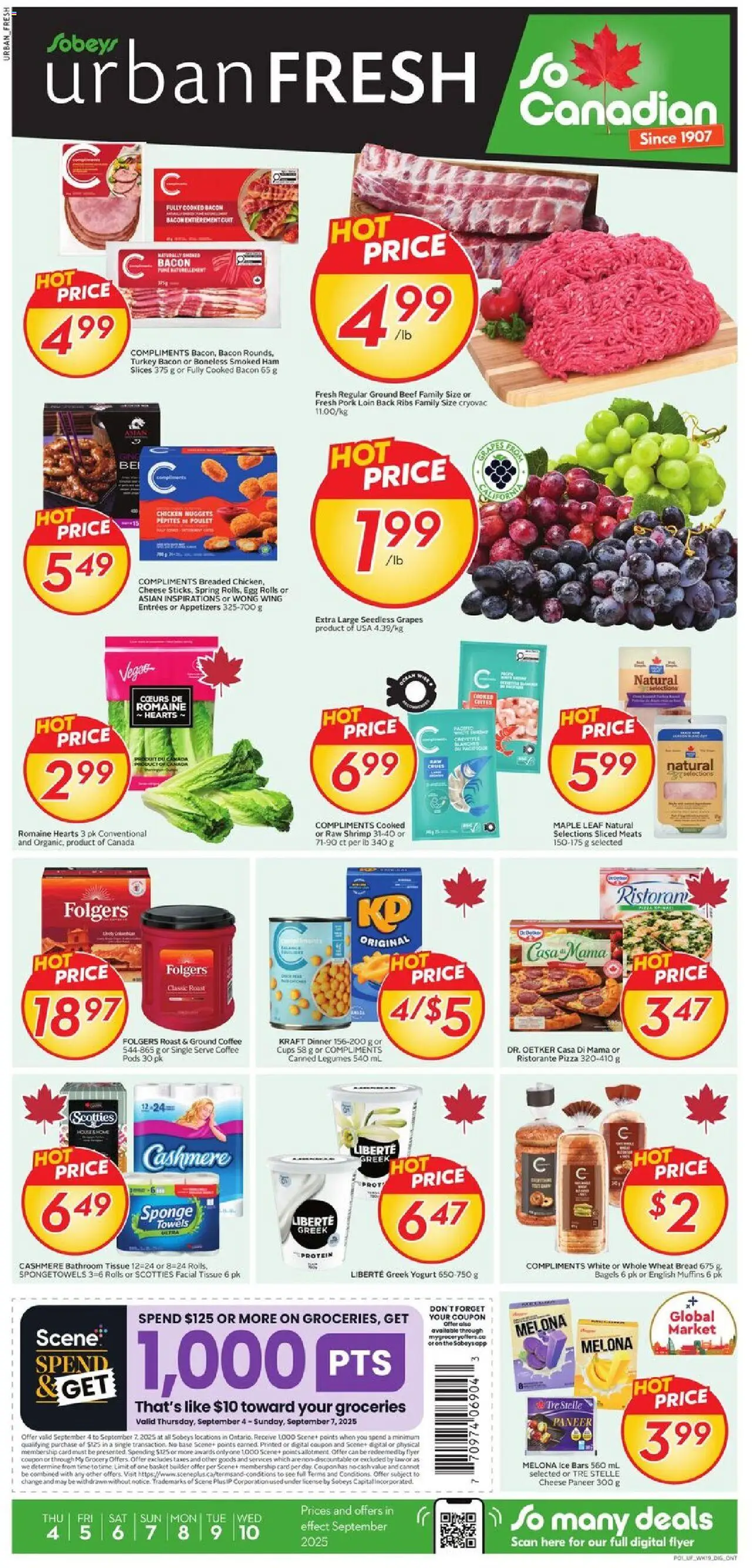 Sobeys - Weekly Flyer - Urban Fresh - page 1- valid from Sep 4, 2025