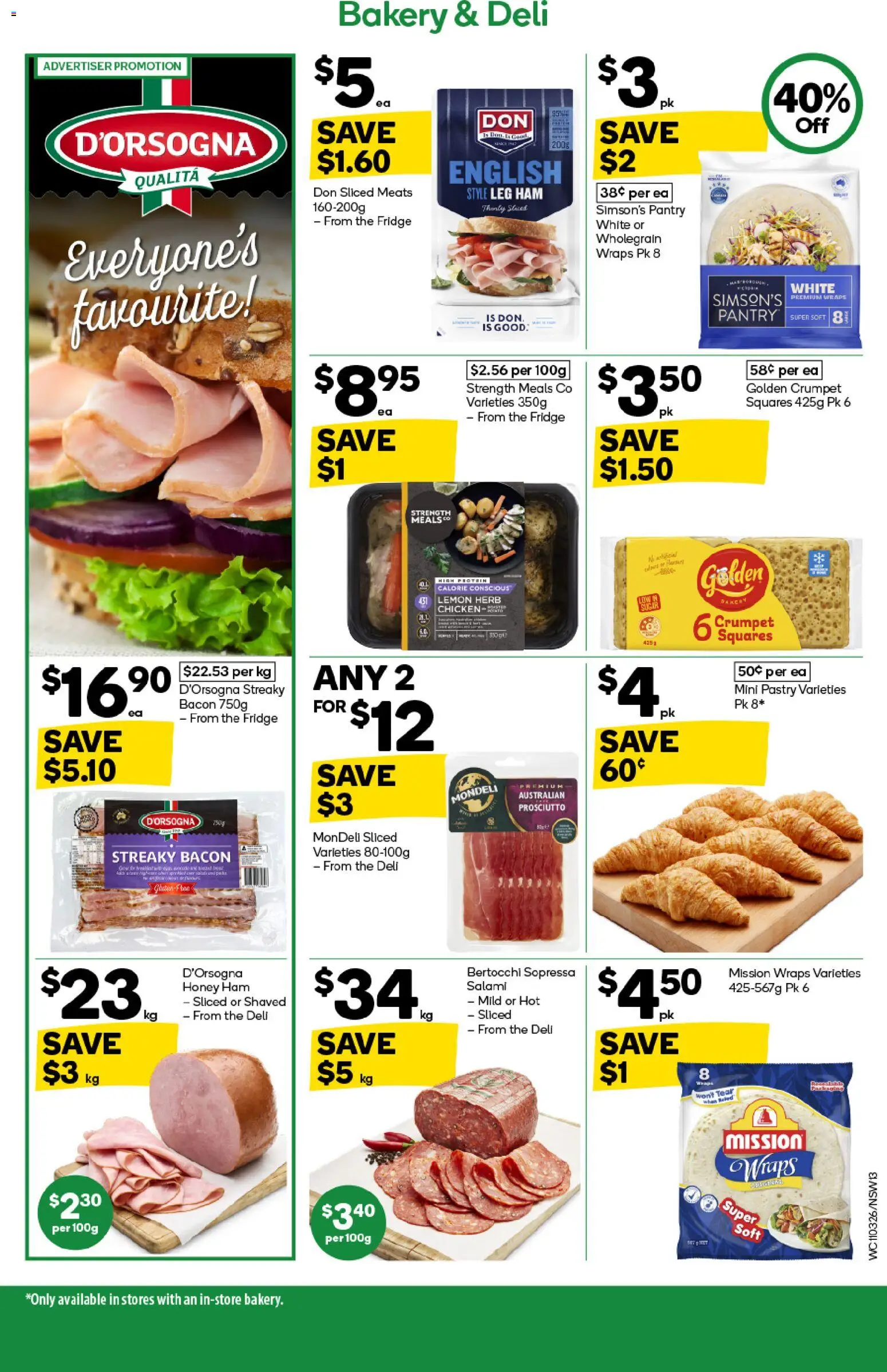 Woolworths catalogue  - page 13- valid from 11/03/2026