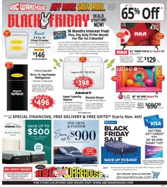 Preview ABC Warehouse Black Friday valid from 11/02/2025