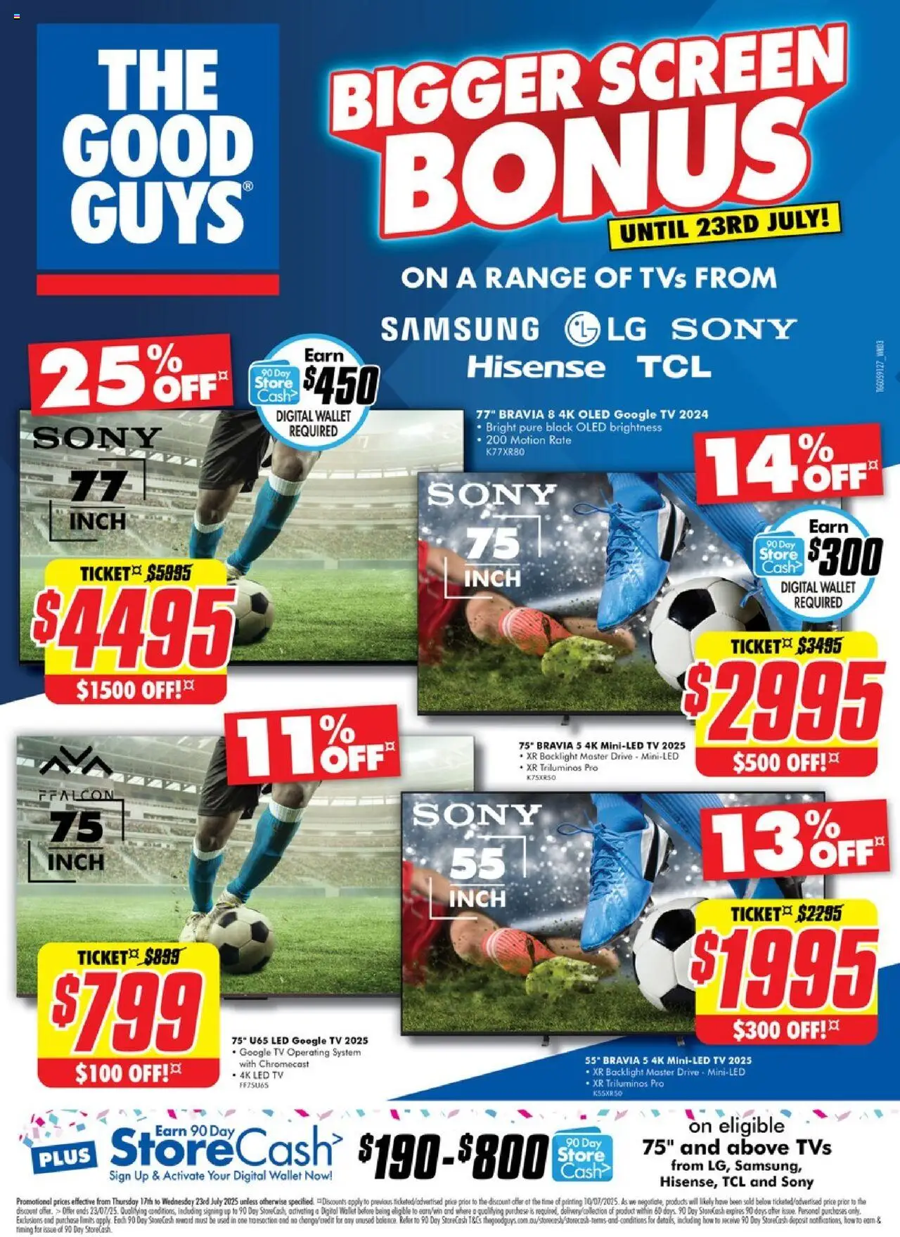 The Good Guys Bigger Screen Bonus - page 1- valid from 16/07/2025