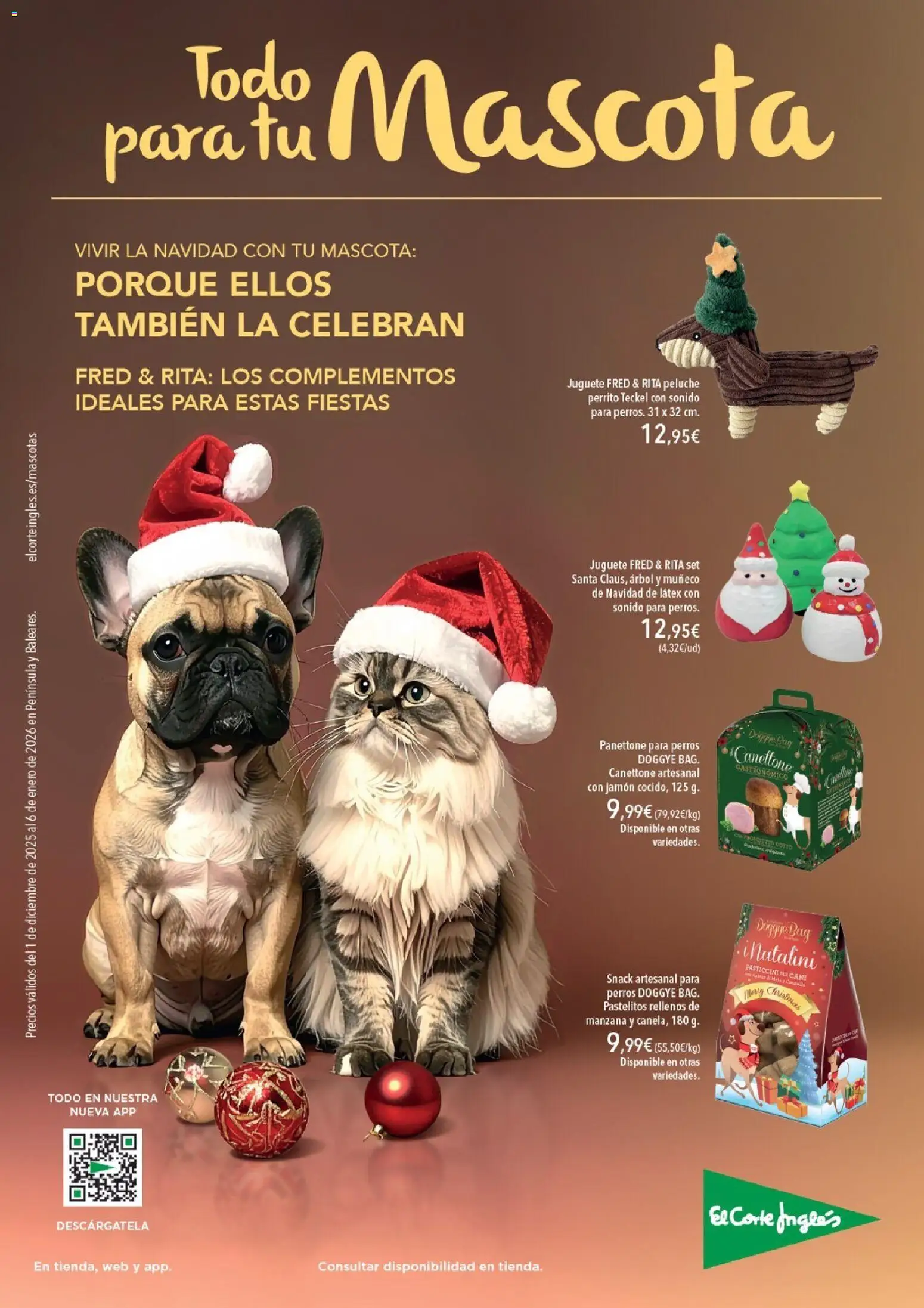 El Corte Inglés catálogo Mascota Diciembre - página 1- válido desde 01/12/2025