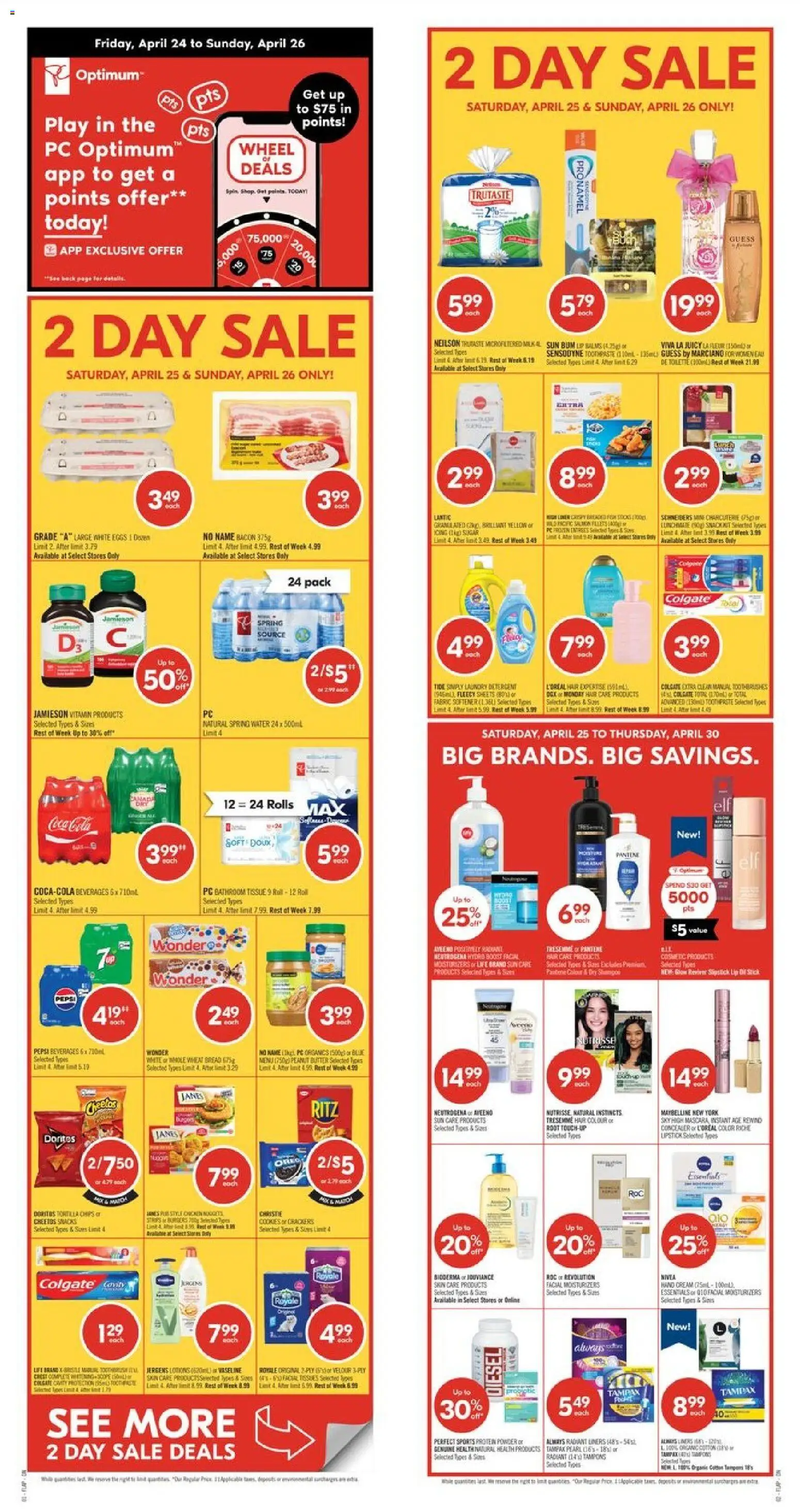 Shoppers weekly flyer / circulaire - page 1- valid from Apr 24, 2026