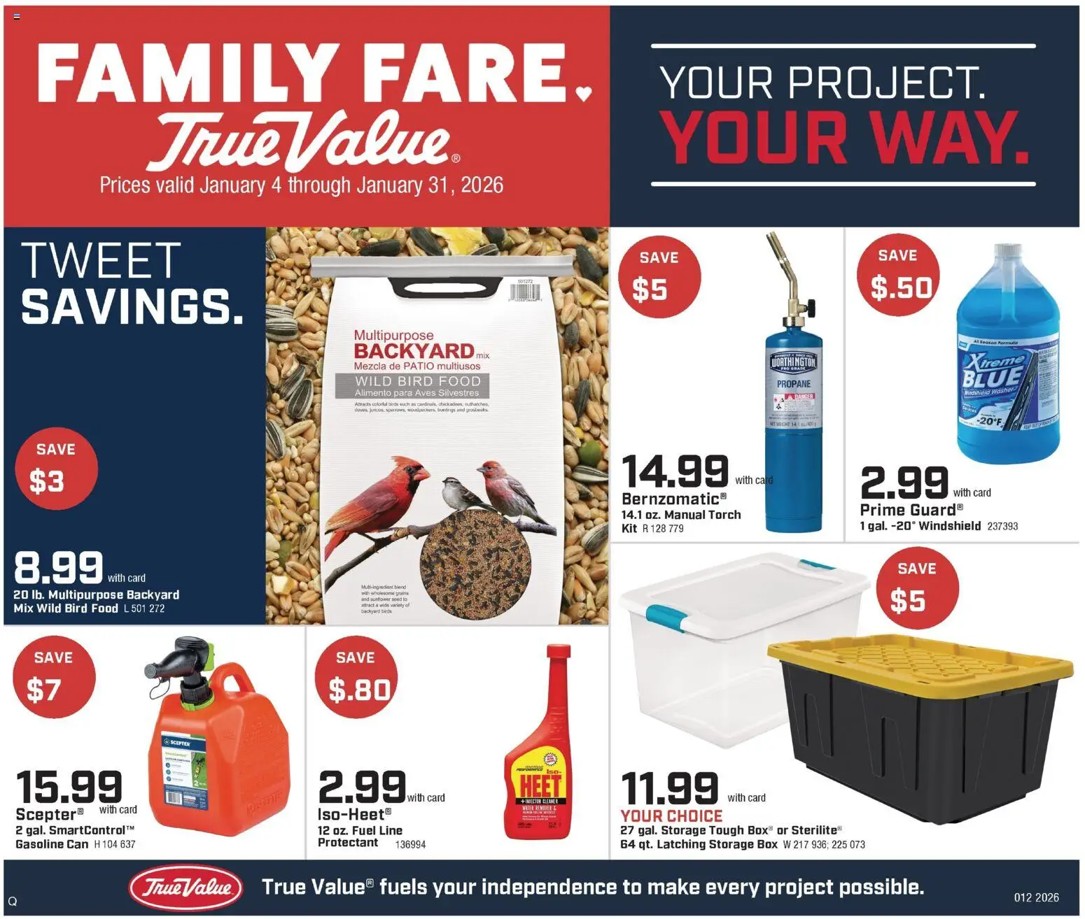 Family Fare True Value Ad - page 1- valid from 01/04/2026
