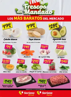 Soriana - Frescos del Mandado Mercado: BCS, Son y Sin válido desde 21/10/2025