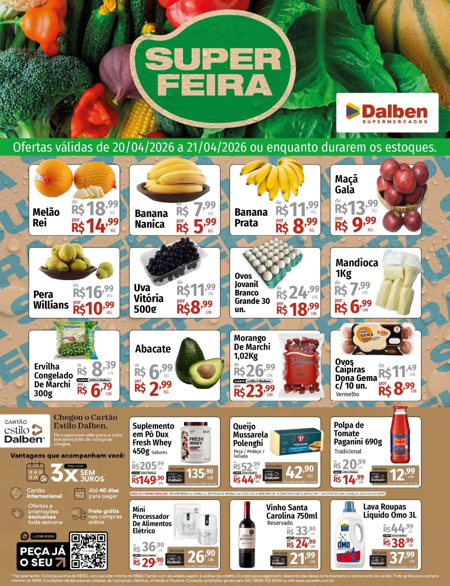 Supermercado Dalben - Ofertas da semana - página 1- válido a partir de 20/04/2026
