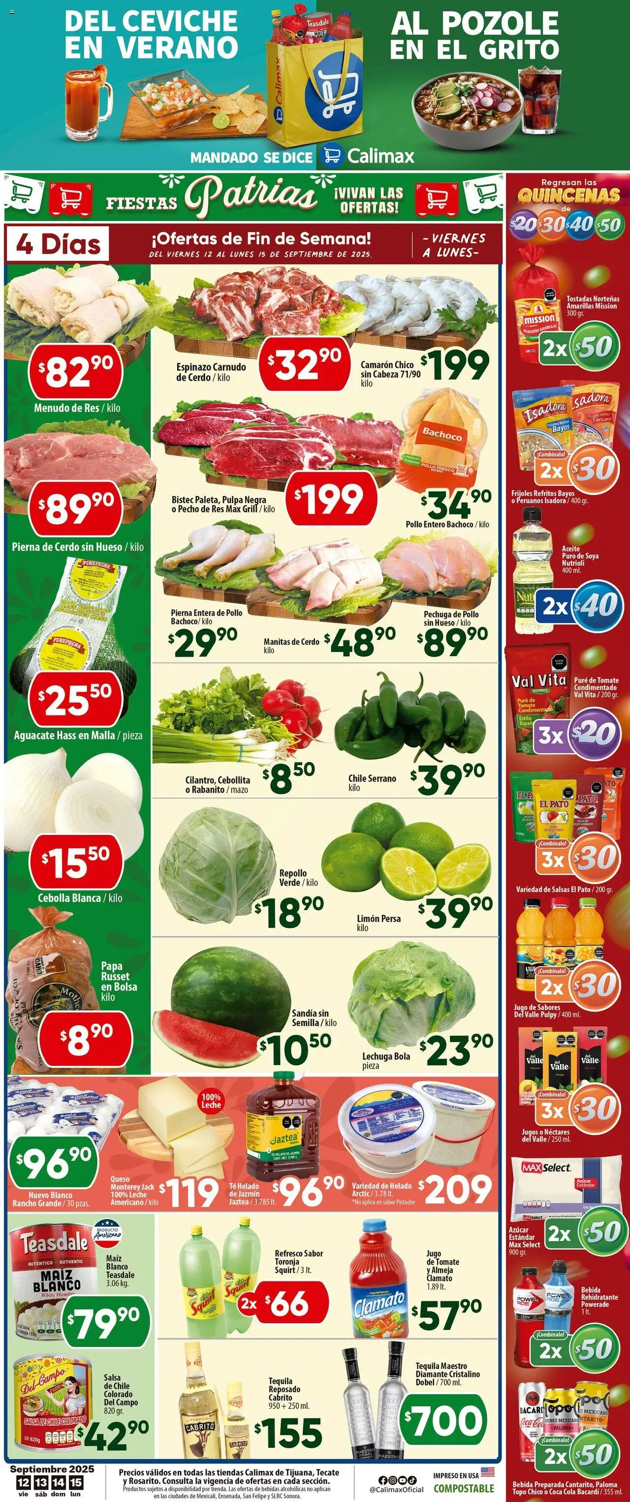 Calimax - Folleto Tijuana - página 1- válido desde 12/09/2025