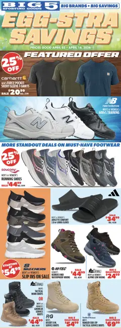 Preview Big 5 Sporting Goods Weekly Ad valid from 04/03/2026