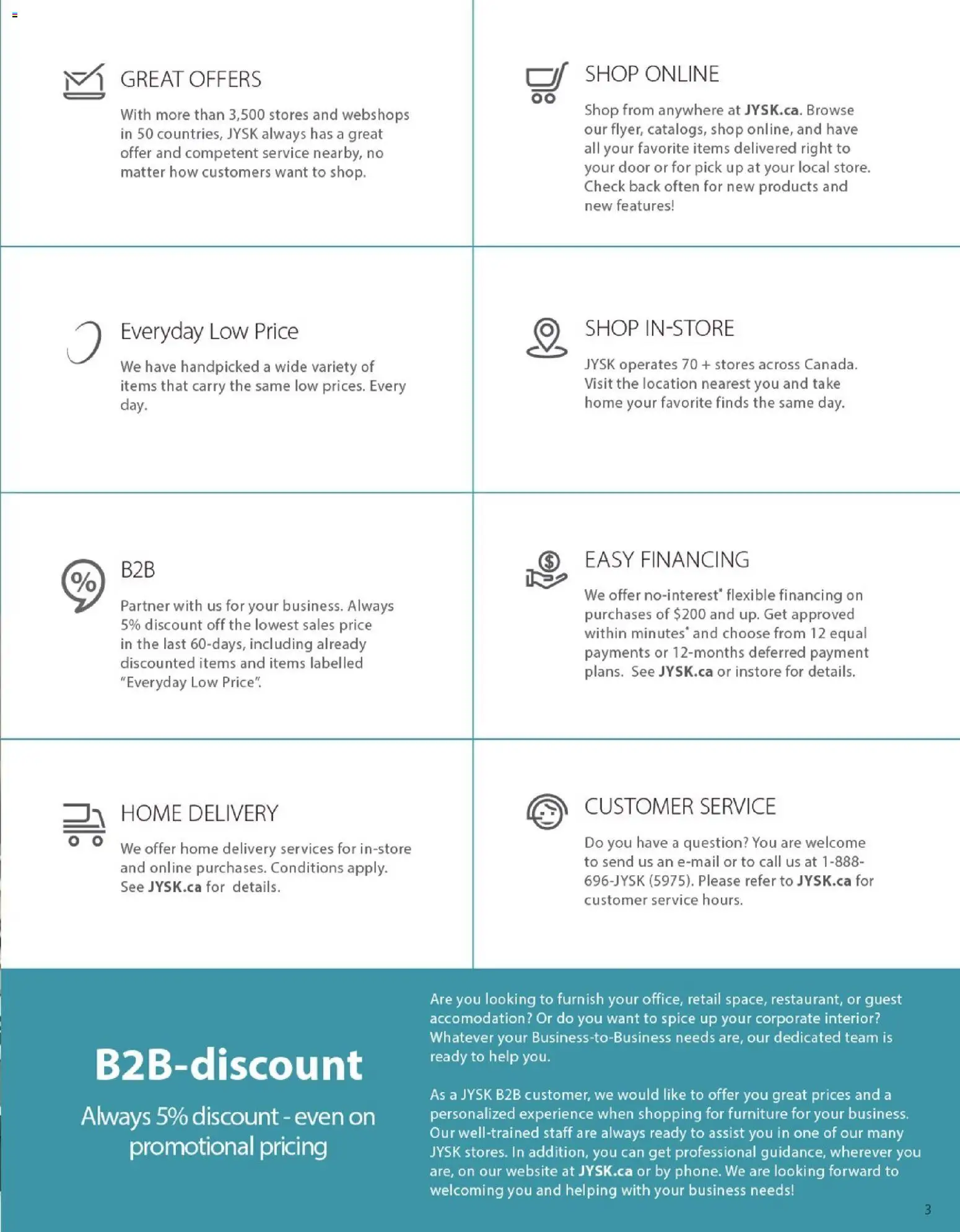 JYSK flyer - page 3- valid from Jan 1, 2026