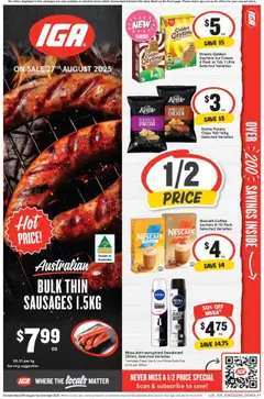 IGA catalogue preview - valid from 27/08/2025