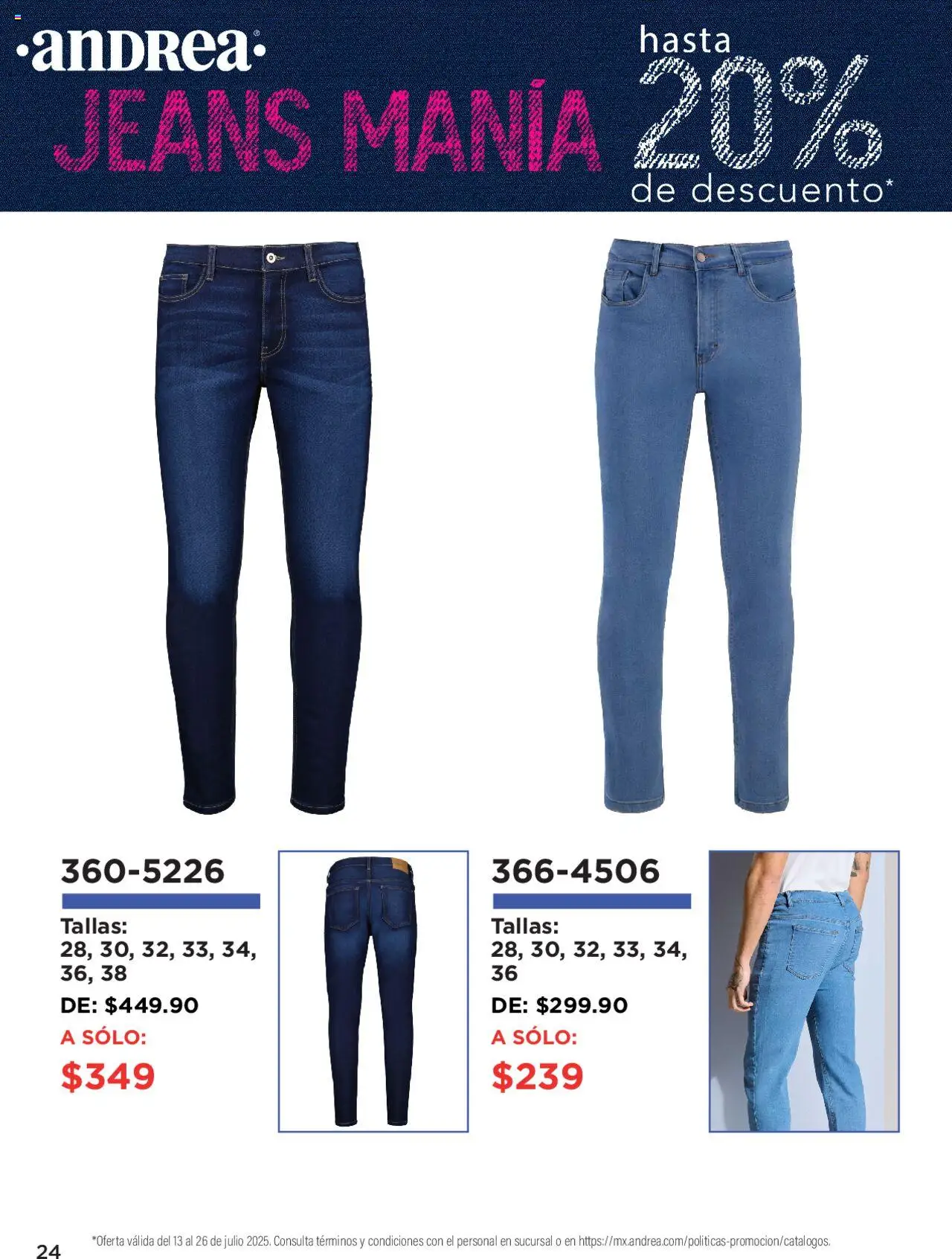 Andrea catálogo Denim Manía - página 24- válido desde 13/07/2025